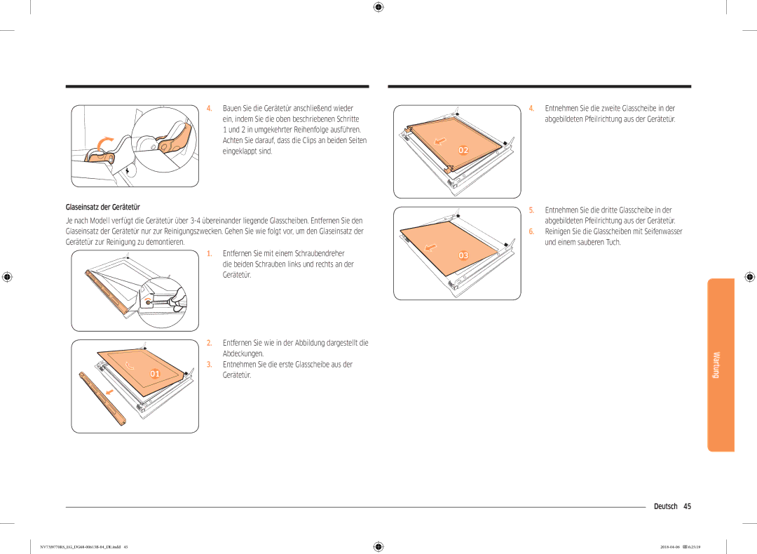 Samsung NV73J9770RS/EG manual Deutsch  